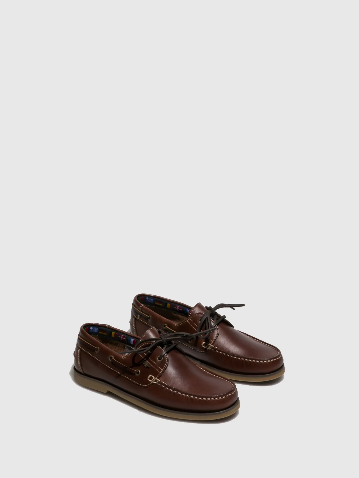 Brown Leather Lace-up Shoes