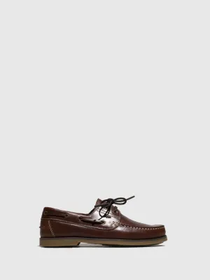 Brown Leather Lace-up Shoes