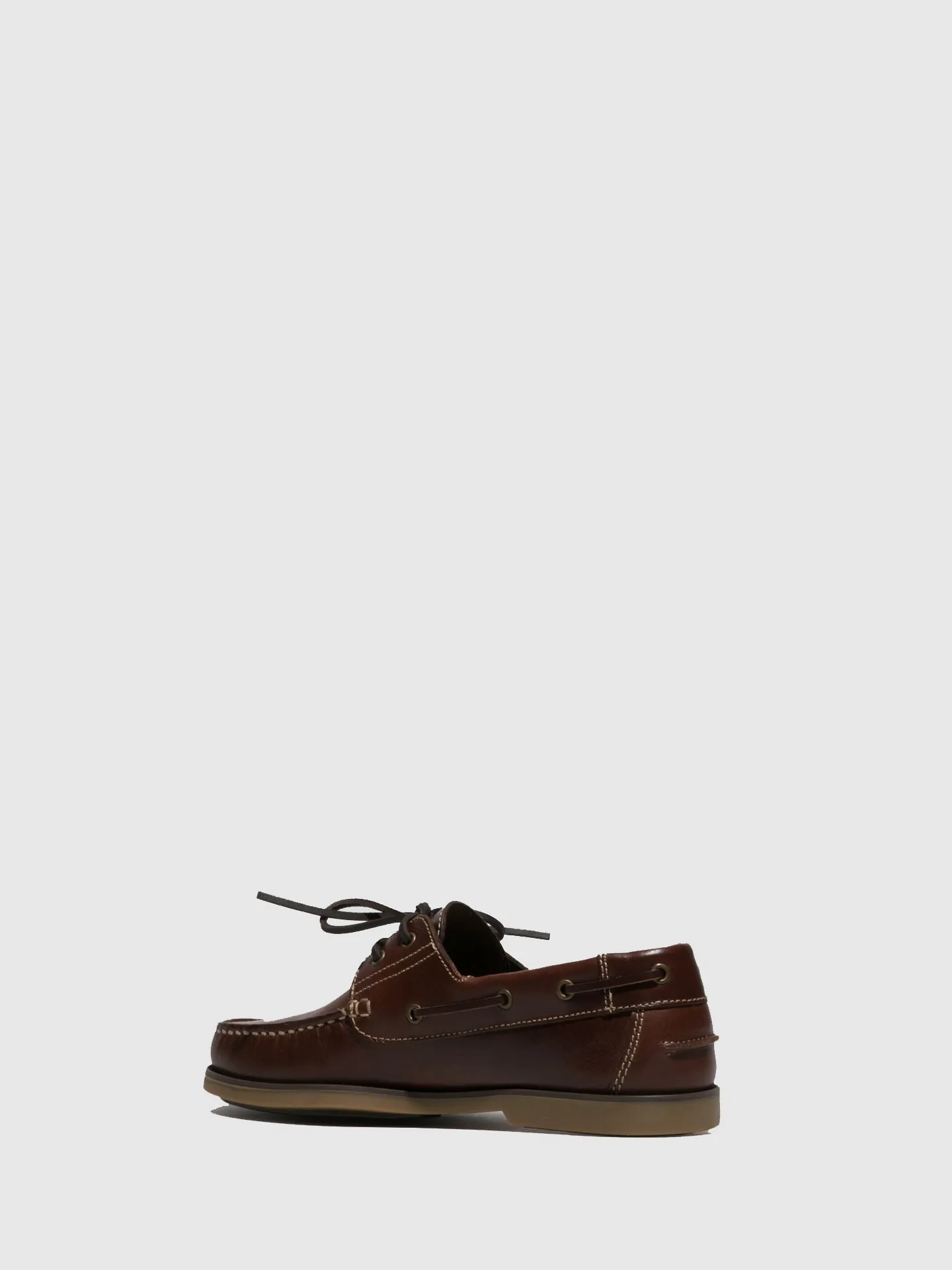 Brown Leather Lace-up Shoes