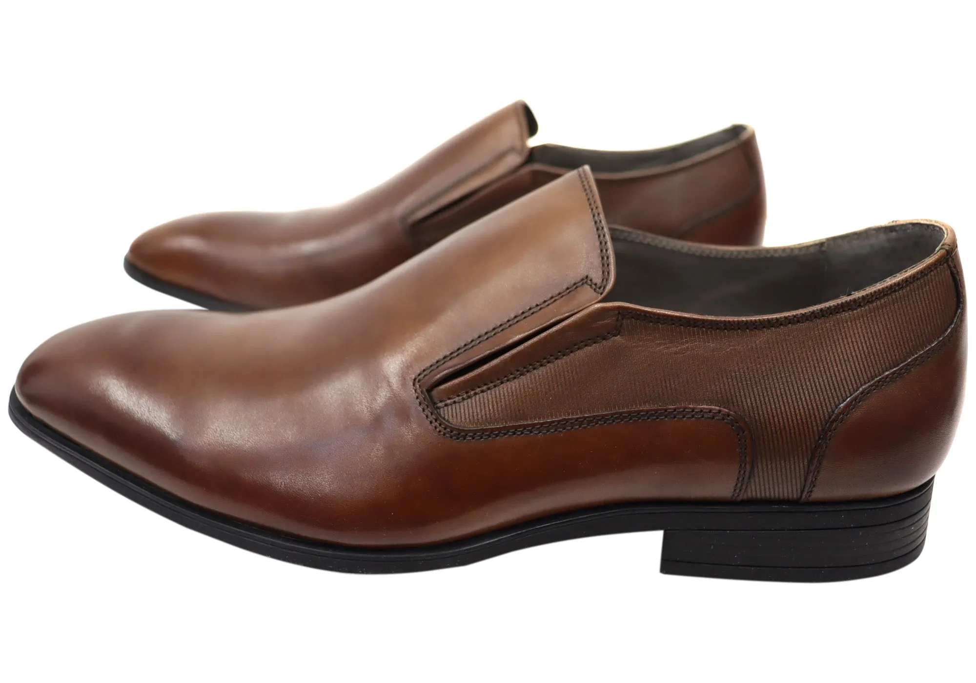 Julius Marlow Hustle Mens Leather Slip On Dress Shoes