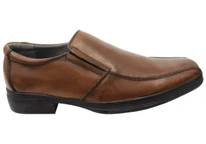 Julius Marlow Premium Mens Leather Slip On Dress Shoes