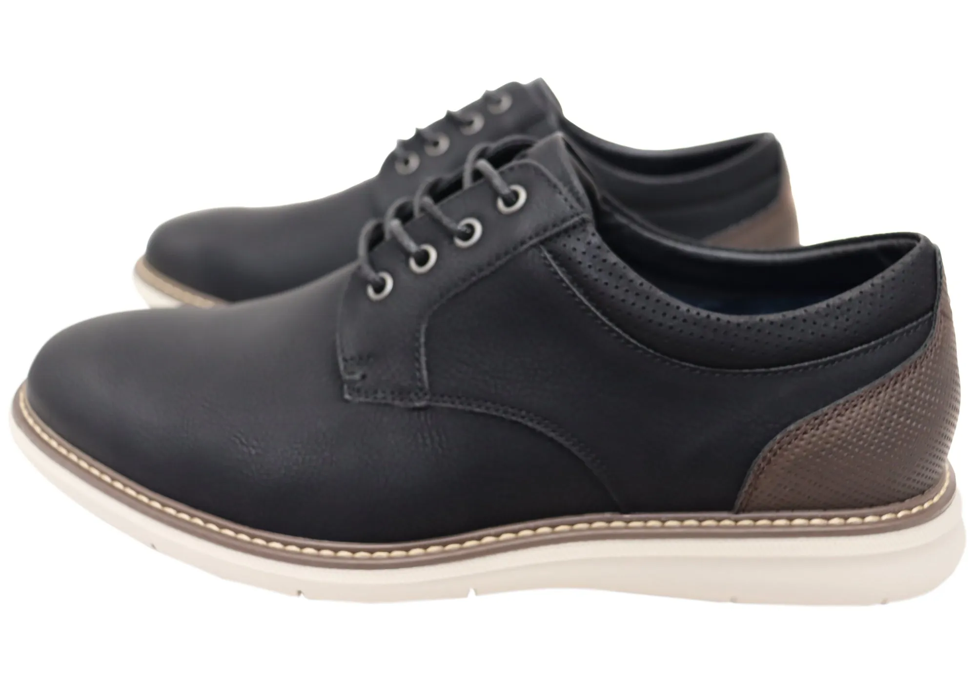 Nunn Bush By Florsheim Mens EE Extra Wide Chase Plain Ox Shoes