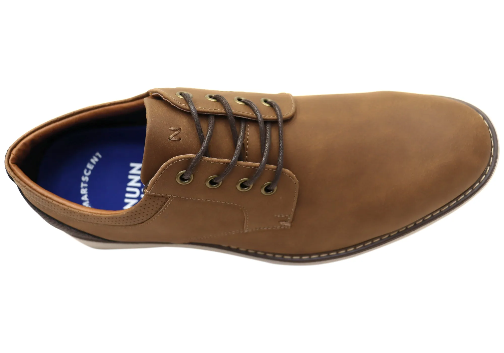 Nunn Bush By Florsheim Mens EE Extra Wide Chase Plain Ox Shoes