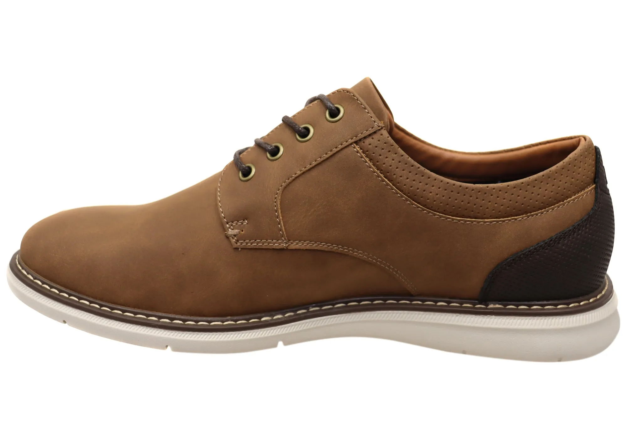 Nunn Bush By Florsheim Mens EE Extra Wide Chase Plain Ox Shoes