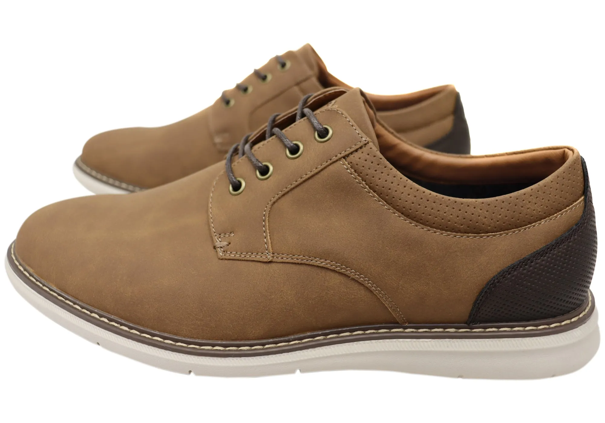 Nunn Bush By Florsheim Mens EE Extra Wide Chase Plain Ox Shoes