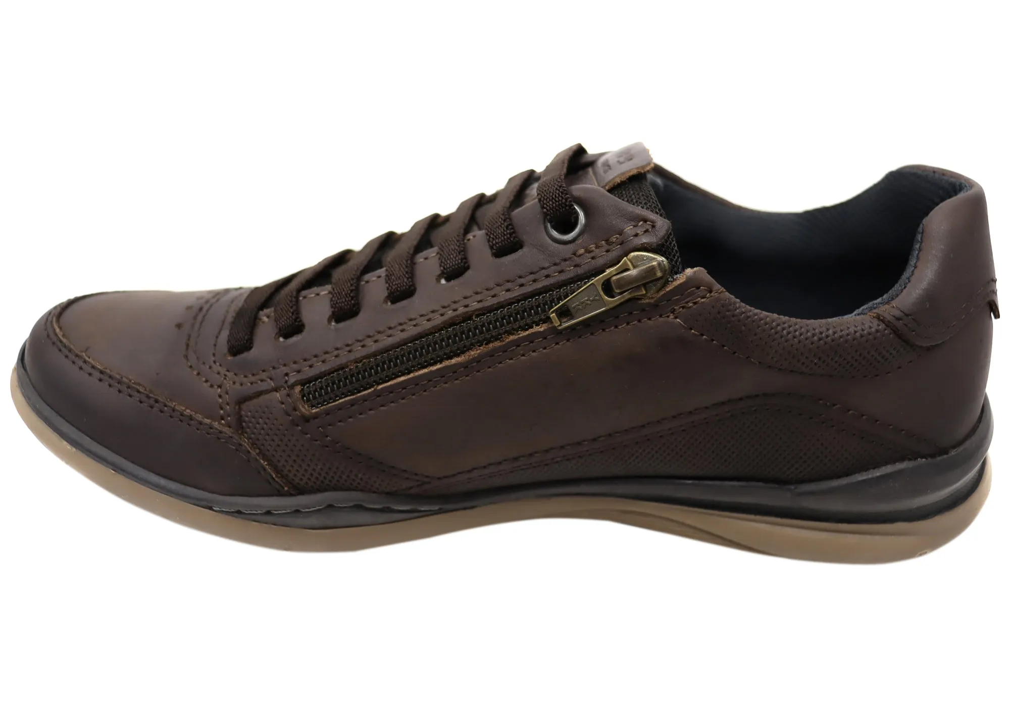 Pegada Advence Mens Leather Slip On Casual Shoes Made In Brazil